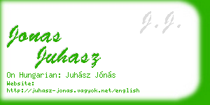 jonas juhasz business card